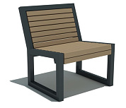 стул глория тип 2 для парков и уличных площадок