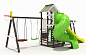 Детская деревянная площадка Igragrad X4 c горкой-трубой для дачи
