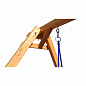 Деревянные качели Капризун Р911-6 с качелями Гнездо 100 см и качелями без спинки 
