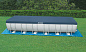 Бассейн каркасный Intex Ultra Frame 28366, 732x366x132см, 31805л, комбинированный фильтр-насос, лестница, тент, подстилка, набор для чистки, волейбол