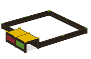 песочница псl-01 с игровым модулем для детской площадки