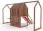 Детская площадка Максон Сканди Сказка 4 деревянная для дачи