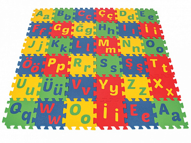 игровой коврик 36-ти секционный с турецким алфавитом pilsan 03-485