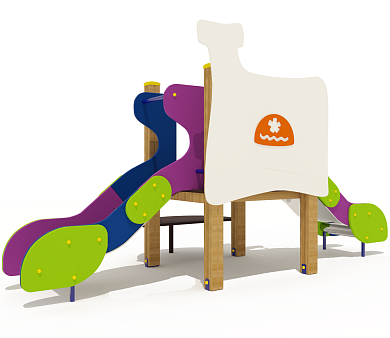 горка двойная печка 08210.24 для детской площадки
