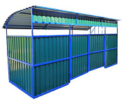 контейнерная площадка скп 065 для 2-х контейнеров тбо 