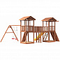 Детская площадка Можга Спортивный городок 7 СГ7-Р912-Р923 с качелями и широким скалодромом крыша дерево