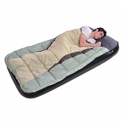спальник relax comfort sleeping bag and inflatabed bed кровать+спальник 190х99х25 синий 38105