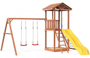детская деревянная площадка можга 1 сг1-р926-р912 с сеткой для лазания крыша дерево 