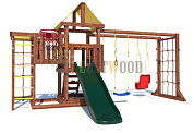 детская деревянная площадка custwood junior color jc12 для дачи