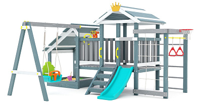 детская деревянная площадка савушка baby play - 12 индиго для дачи