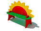 Детская скамейка Солнышко для игровой площадки