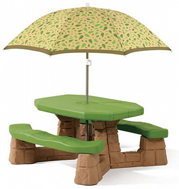 детский столик step2 пикник с зонтом 787700