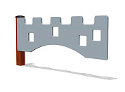 ограждение вст крепость 5295 декоративное для уличной площадки