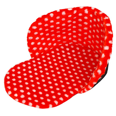 утеплитель меховой мухомор для санок 