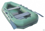 гребная надувная лодка лидер компакт-265 зеленая