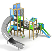 игровой комплекс лд073003м для детей 6-12 лет для уличной площадки
