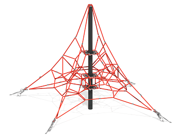 канатная пирамида кио-14 для уличной площадки