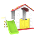 Игровой домик Toy Monarch CHD-501 с горкой