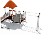 Детский городок Крит Vector ДГ001.1.10 для игровых площадок 3-7 лет