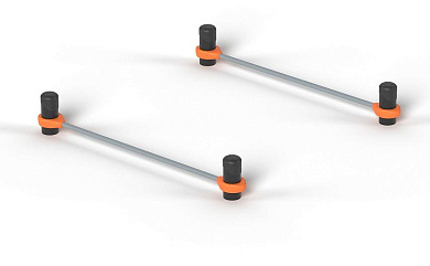 Упоры для отжиманий Romana 501.63.01 для уличных спортивных площадок