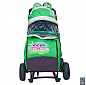 Санки-коляска Snow Galaxy City-2 на больших колёсах Ева Совушки на зелёном