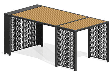 пергола ажурная тн-10 для парков и зон отдыха