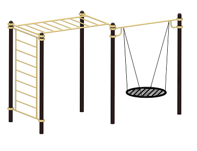 спортивный комплекс sport-fora ysk184 с качелями гнездо для дачи
