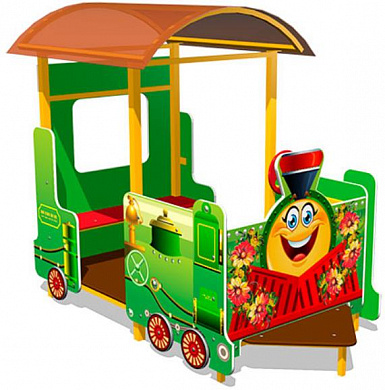 игровой макет паровоз-лето им066 для детских площадок