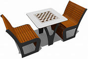 стол парковый шахматы 02601