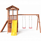 Детская деревянная площадка Можга Спортивный городок 5 крыша дерево СГ5-Р912-Д