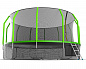 Батут с внутренней сеткой Evo Jump Cosmo 16ft Green с нижней сетью
