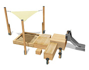 детский игровой комплекс вст 4522 для уличной площадки