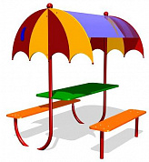 детский столик с навесом зонтик сп072 для игровой площадки