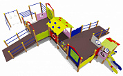 игровой комплекс 0107004 для детей с ограниченными возможностями для уличной площадки