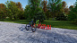 Велопарковка Велостоп-8 17008 для парков и уличных площадок