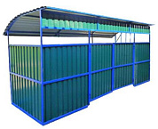 контейнерная площадка скп 066 для 3-х контейнеров тбо 