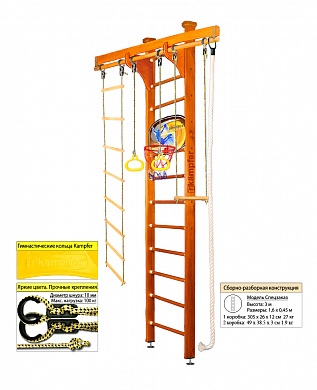 Комплекс Kampfer Wooden Ladder Ceiling Basketball Shield Высота 3м