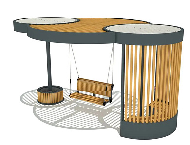 пергола тип 11 для парков и зон отдыха