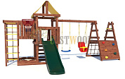 детская деревянная площадка custwood junior color jc15 для дачи
