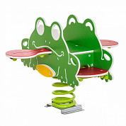 качалка на пружине frog quartet для детской площадки