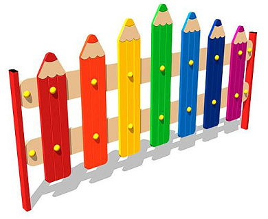 ограждение карандаши огд022 для уличной площадки