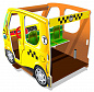 Игровой макет Машинка Такси ИМ252 для детских площадок