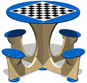стол шахматный уличный м4 сп233
