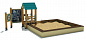 Песочница Теремок тип 1 для детской площадки