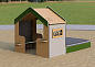 Игровой домик Romana 057.91.10 для детских площадок