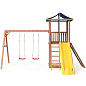 Детская деревянная площадка Можга 1 СГ1-Р926-Р912-Тент с сеткой для лазания крыша тент