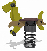качалка на пружине собака мг 0215 для детской площадки