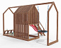 Детская площадка Максон Сканди Сказка 3 деревянная для дачи