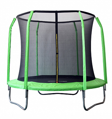 батут sportelite 8ft 2,44 м  фиберглас с защитной сеткой внутрь gb30201-8 ft
