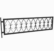 газонное ограждение со столбом гол8 16008 для уличной площадки